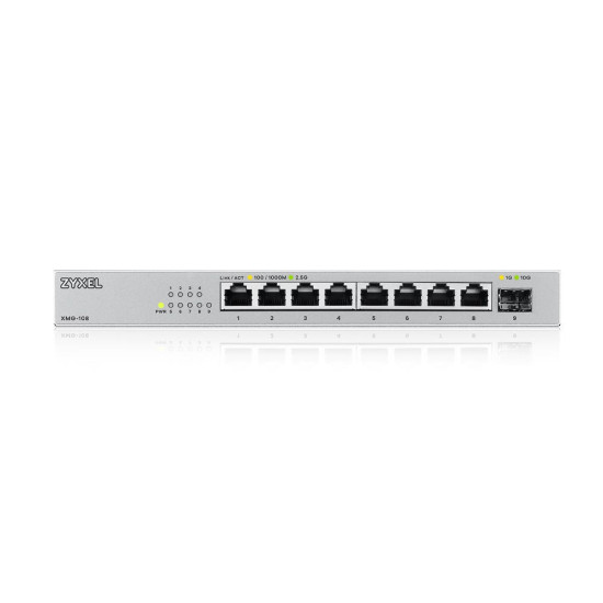 Zyxel XMG-108 Unmanaged 2.5G Ethernet (100/1000/2500) Silver Zyxel XMG-108 Unmanaged 2.5G Ethernet (100/1000/2500) Silver