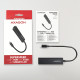 HMC-GL3A USB-C-Hub 3x USB-A Gbit-LAN schwarz