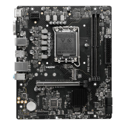 Mainboard|MSI|Intel H610|LGA1700|Micro-ATX|Memory DDR5|Memory slots 2|1xPCI-Express 1x|1xPCI-Express 16x|1xM.2|1x15pin D-sub|1xHDMI|4xUSB 2.0|2xUSB 3.2|1xPS/2|1xRJ45|3xAudio port|PROH610M-E