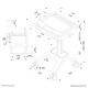 Neomounts MED-M200 Medical mobile workstation 10-17" - gas spring - lockable