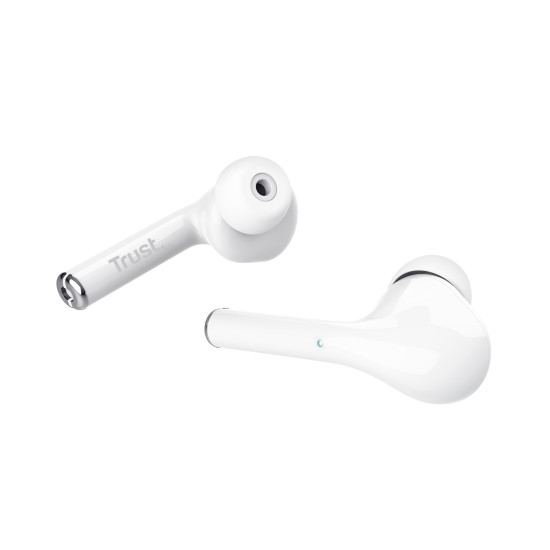 Trust Nika Headset True Wireless Stereo (TWS) In-ear Calls/Music Bluetooth White Trust Nika Headset True Wireless Stereo (TWS) In-ear Calls/Music Bluetooth White