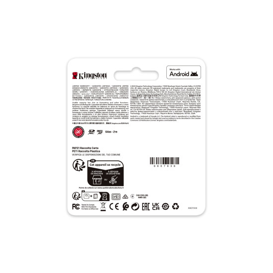 Kingston Technology 128GB microSDXC Canvas Go Plus Gen4 200MB/s A2 U3 V30 Card + Adapter Kingston Technology 128GB microSDXC Canvas Go Plus Gen4 200MB/s A2 U3 V30 Card + Adapter