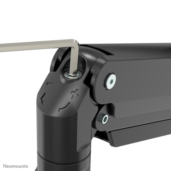 Neomounts NM-D775DX3BLACK Monitor arm 17-27" - gas spring - Topfix - 180°-stop
