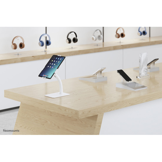 NEOMOUNTS BY NEWSTAR DS15-625WH1 TILT- & ROTATABLE COUNTERTOP TABLET HOLDER FOR 7,9-11" TABLETS - WHITE NEOMOUNTS BY NEWSTAR DS15-625WH1 TILT- & ROTATABLE COUNTERTOP TABLET HOLDER FOR 7,9-11" TABLETS - WHITE