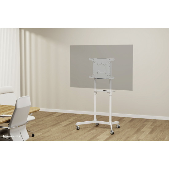 NEWSTAR MOBILE FLAT SCREEN FLOOR STAND (HEIGHT: 160 CM) 37-70" WHITE