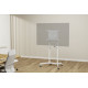 NEWSTAR MOBILE FLAT SCREEN FLOOR STAND (HEIGHT: 160 CM) 37-70" WHITE