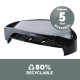Fellowes Computer Monitor Stand with 3 Height Adjustments - Smart Suites Monitor Riser Plus with Storage Area - Ergonomic Adjustable Monitor Stand for Computers - Max Weight 10KG/Max Size 21" - Black Fellowes Computer Monitor Stand with 3 Height Adjustments - Smart Suites Monitor Riser Plus with Storage Area - Ergonomic Adjustable Monitor Stand for Computers - Max Weight 10KG/Max Size 21" - Black
