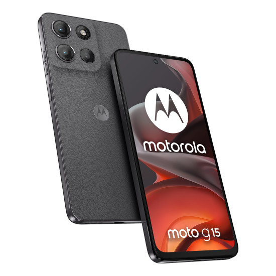 Motorola moto g15 17.1 cm (6.72") Dual SIM Android 15 4G USB Type-C 4 GB 128 GB 5200 mAh Grey Motorola moto g15 17.1 cm (6.72") Dual SIM Android 15 4G USB Type-C 4 GB 128 GB 5200 mAh Grey