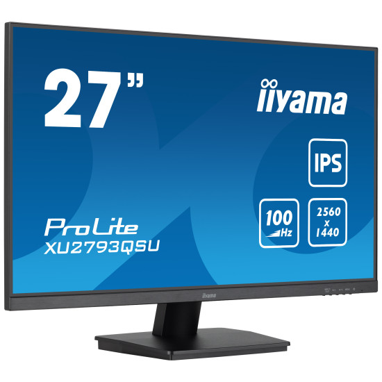 iiyama ProLite XU2793QSU-B6 computer monitor 68.6 cm (27") 2560 x 1440 pixels Wide Quad HD LED Black iiyama ProLite XU2793QSU-B6 computer monitor 68.6 cm (27") 2560 x 1440 pixels Wide Quad HD LED Black