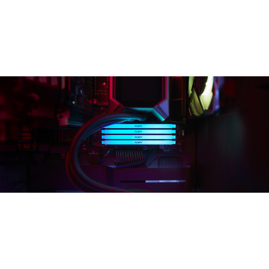 Kingston 32GB 3200MT/s DDR4 CL16 DIMM (Kit of 2) FURY Beast RGB Kingston 32GB 3200MT/s DDR4 CL16 DIMM (Kit of 2) FURY Beast RGB