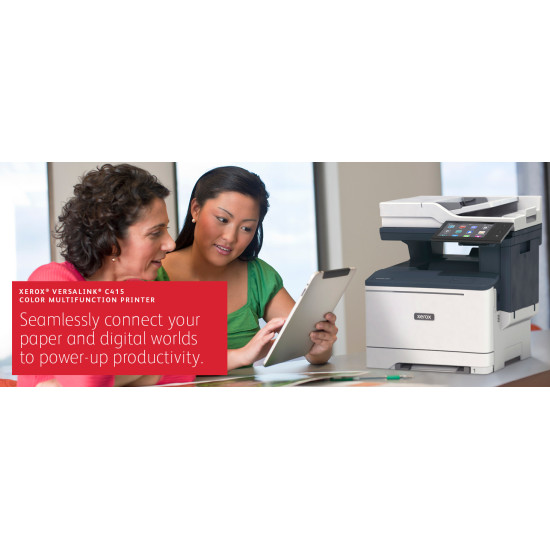 Xerox VersaLink C415 A4 40ppm Duplex Copy/Print/Scan/Fax PS3 PCL5e/6 2 Trays 251 Sheets Xerox VersaLink C415 A4 40ppm Duplex Copy/Print/Scan/Fax PS3 PCL5e/6 2 Trays 251 Sheets