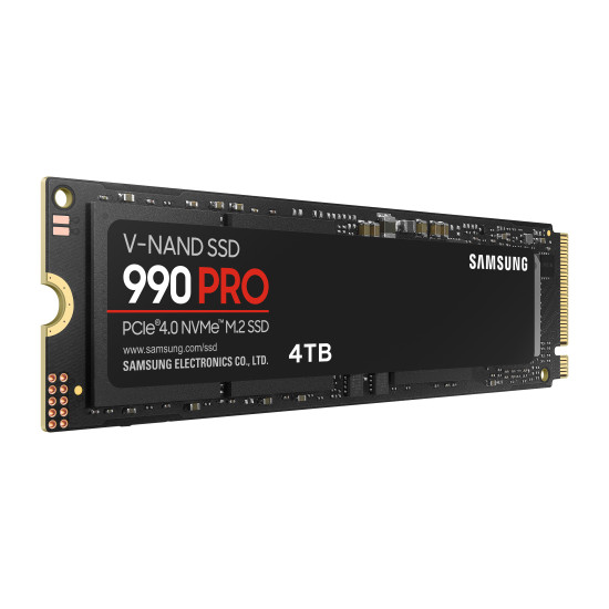 SSD|SAMSUNG|990 PRO|4TB|M.2|PCIe Gen4|NVMe|TLC|Write speed 6900 MBytes/sec|Read speed 7450 MBytes/sec|2.3mm|TBW 2400 TB|MTBF 1500000 hours|MZ-V9P4T0BW SSD|SAMSUNG|990 PRO|4TB|M.2|PCIe Gen4|NVMe|TLC|Write speed 6900 MBytes/sec|Read speed 7450 MBytes/sec|2.3mm|TBW 2400 TB|MTBF 1500000 hours|MZ-V9P4T0BW