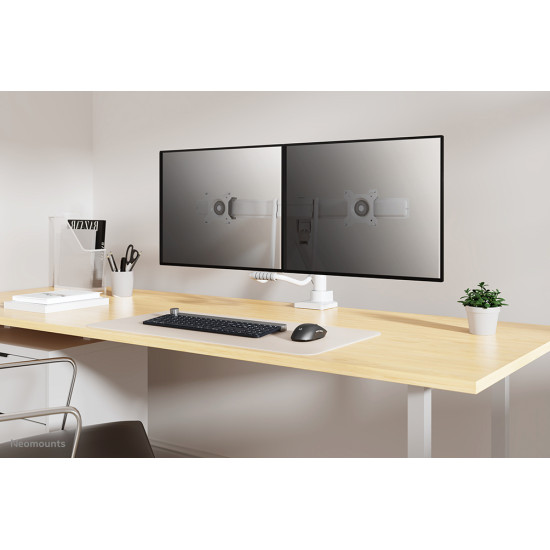 Neomounts DS75-450WH2 Monitor arm 17-32" - gas spring - Topfix - 180°-stop