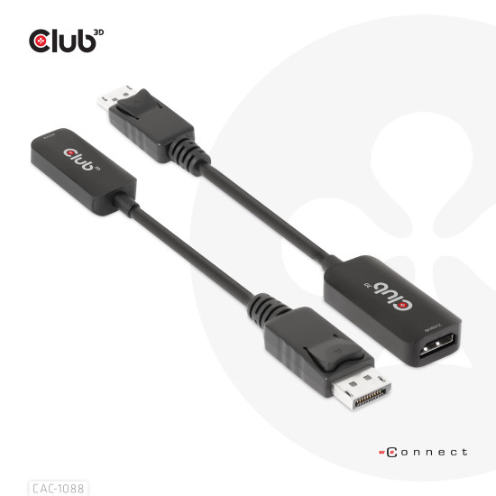 I/O ADAPTER DP TO HDMI/ACTIVE M/F CAC-1088 CLUB3D I/O ADAPTER DP TO HDMI/ACTIVE M/F CAC-1088 CLUB3D
