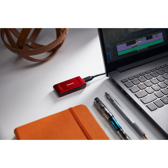 Kingston SSD 2TB XS1000 Red External USB 3.2 Gen 2 Portable Solid State Drive Kingston SSD 2TB XS1000 Red External USB 3.2 Gen 2 Portable Solid State Drive