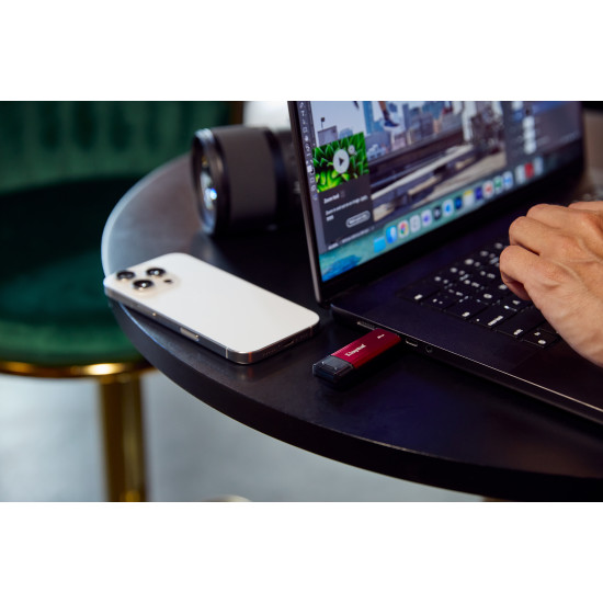 2TB Dual USB-A/C Portable SSD, Up to 1050MB/s USB 3.2 Gen 2