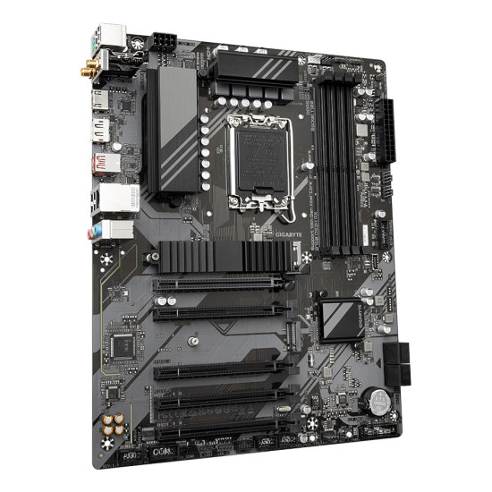 Mainboard|GIGABYTE|Intel B760 Express|LGA1700|ATX|Memory DDR5|Memory slots 4|4xPCI-Express 3.0 1x|1xPCI-Express 4.0 16x|2xM.2|1xHDMI|1xDisplayPort|2xAudio-In|1xAudio-Out|4xUSB 2.0|1xUSB 3.2|1xUSB-C|1xPS/2|1xRJ45|2xRF-Out|B760DS3HAX1.1 Mainboard|GIGABYTE|Intel B760 Express|LGA1700|ATX|Memory DDR5|Memory slots 4|4xPCI-Express 3.0 1x|1xPCI-Express 4.0 16x|2xM.2|1xHDMI|1xDisplayPort|2xAudio-In|1xAudio-Out|4xUSB 2.0|1xUSB 3.2|1xUSB-C|1xPS/2|1xRJ45|2xRF-Out|B760DS3HAX1.1