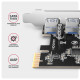 PCEU-430RS PCIe controller 4x ext. USB-A 5Gbps port PCEU-430RS PCIe controller 4x ext. USB-A 5Gbps port