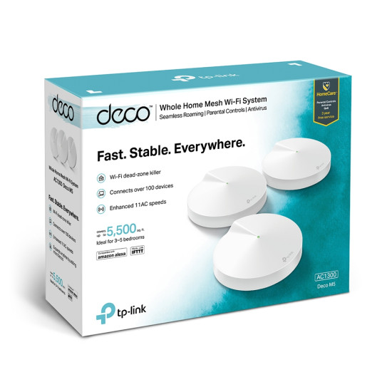 TP-Link AC1300 Deco Whole Home Mesh Wi-Fi System, 3-Pack TP-Link AC1300 Deco Whole Home Mesh Wi-Fi System, 3-Pack