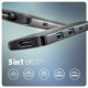 HMC-5H8K USB 5Gbps hub 2x USB-A USB-C HDMI 8k/30Hz PD 100W kabel USB-C