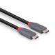 Lindy 1.5m USB 4 240W Type C Cable, Anthra Line Lindy 1.5m USB 4 240W Type C Cable, Anthra Line