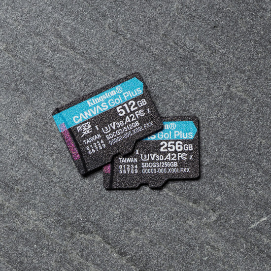 Kingston Technology Canvas Go! Plus 512GB microSDXC Canvas Go Plus 170R A2 U3 V30 Card + ADP Kingston Technology Canvas Go! Plus 512GB microSDXC Canvas Go Plus 170R A2 U3 V30 Card + ADP