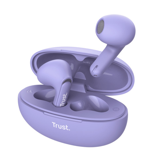 Trust Yavi Headset True Wireless Stereo (TWS) In-ear Calls/Music USB Type-C Bluetooth Purple Trust Yavi Headset True Wireless Stereo (TWS) In-ear Calls/Music USB Type-C Bluetooth Purple