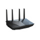 Wireless Router|ASUS|Wireless Router|5400 Mbps|Mesh|Wi-Fi 5|Wi-Fi 6|IEEE 802.11a|IEEE 802.11b|IEEE 802.11g|IEEE 802.11n|USB 3.2|4x10/100/1000M|LAN \ WAN ports 1|Number of antennas 4|RT-AX5400