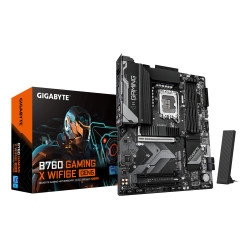 B760 GAMING X WIFI6E GEN5 Motherboard - Supports 14th Gen. Intel Core CPUs, 8+1+1 phases VRM, up to 5600MHz DDR5, 3xPCIe 4.0 M.2, Wi-Fi 6E, 2.5 GbE LAN, USB 3.2 Gen 2