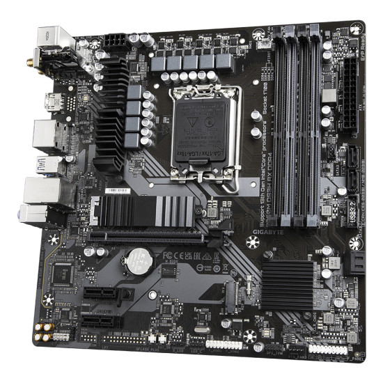 Mainboard|GIGABYTE|Intel B760 Express|LGA1700|Micro-ATX|Memory DDR4|Memory slots 4|2xPCI-Express 3.0 1x|1xPCI-Express 4.0 16x|2xM.2|1xHDMI|2xDisplayPort|2xAudio-In|1xAudio-Out|2xUSB 2.0|3xUSB 3.2|1xUSB-C|1xPS/2|1xRJ45|2xRF-Out|B760MDS3HAXDDR41.2 Mainboard|GIGABYTE|Intel B760 Express|LGA1700|Micro-ATX|Memory DDR4|Memory slots 4|2xPCI-Express 3.0 1x|1xPCI-Express 4.0 16x|2xM.2|1xHDMI|2xDisplayPort|2xAudio-In|1xAudio-Out|2xUSB 2.0|3xUSB 3.2|1xUSB-C|1xPS/2|1xRJ45|2xRF-Out|B760MDS3HAXDDR41.2