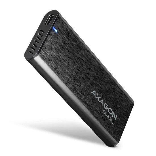 Axagon EEM2-SBC externes Gehäuse für M.2 SSDs USB-C 3.2 Gen 2 - schwarz SSD enclosure Black Axagon EEM2-SBC externes Gehäuse für M.2 SSDs USB-C 3.2 Gen 2 - schwarz SSD enclosure Black