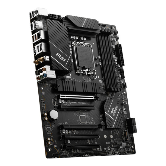 Mainboard|MSI|Intel B760 Express|LGA1700|ATX|Memory DDR4|Memory slots 4|5xPCI-Express 5.0 16x|2xM.2|1xHDMI|1xDisplayPort|4xUSB 2.0|2xUSB 3.2|1xUSB-C|1xPS/2|1xOptical S/PDIF|1xRJ45|5xAudio port|PROB760-PWIFIDDR4 Mainboard|MSI|Intel B760 Express|LGA1700|ATX|Memory DDR4|Memory slots 4|5xPCI-Express 5.0 16x|2xM.2|1xHDMI|1xDisplayPort|4xUSB 2.0|2xUSB 3.2|1xUSB-C|1xPS/2|1xOptical S/PDIF|1xRJ45|5xAudio port|PROB760-PWIFIDDR4