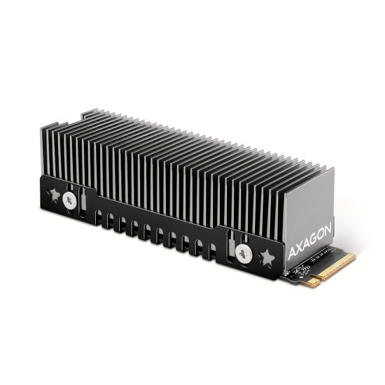 Axagon CLR-M2XT M.2 SSD Passivkühler Aluminium - 2280 M.2 NVMe SSD, Solid-state drive Heatsink/Radiator Black, Grey 1 pc(s) Axagon CLR-M2XT M.2 SSD Passivkühler Aluminium - 2280 M.2 NVMe SSD, Solid-state drive Heatsink/Radiator Black, Grey 1 pc(s)