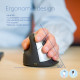 Ergonomic mouse R-Go HE Break with break software, large (hand size ≥ 185 mm), left-handed, Bluetooth, black