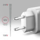 MOBILE CHARGER WALL USB 18W/1PORT WHITE ACU-QC18W AXAGON MOBILE CHARGER WALL USB 18W/1PORT WHITE ACU-QC18W AXAGON