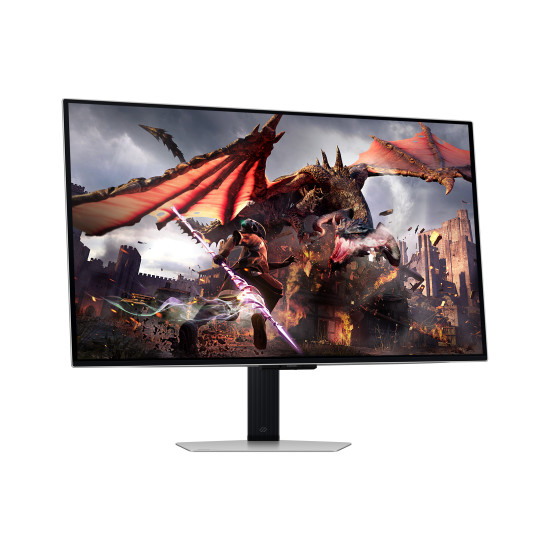 Monitor|SAMSUNG|32"|Gaming/Smart/4K|Panel OLED|3840x2160|16:9|0.03 ms|Speakers|Swivel|Pivot|Height adjustable|Tilt|Colour Silver|LS32DG802SUXDU Monitor|SAMSUNG|32"|Gaming/Smart/4K|Panel OLED|3840x2160|16:9|0.03 ms|Speakers|Swivel|Pivot|Height adjustable|Tilt|Colour Silver|LS32DG802SUXDU