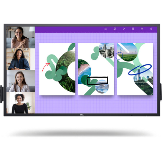 DELL P5524QT Interactive flat panel 139.7 cm (55") LCD 350 cd/m² 4K Ultra HD Black Touchscreen DELL P5524QT Interactive flat panel 139.7 cm (55") LCD 350 cd/m² 4K Ultra HD Black Touchscreen