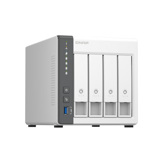 QNAP TS-433 NAS Tower ARM Cortex-A55 4 GB 0 TB QNAP QTS White QNAP TS-433 NAS Tower ARM Cortex-A55 4 GB 0 TB QNAP QTS White