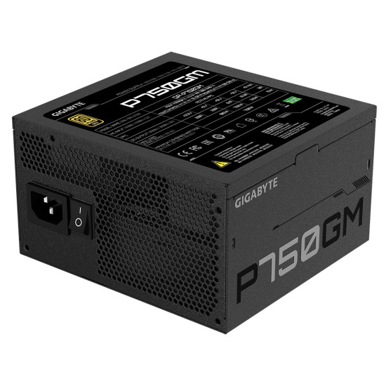 Power Supply|GIGABYTE|GP-P750GM|750 Watts|Efficiency 80 PLUS GOLD|PFC Active|MTBF 100000 hours|GP-P750GM Power Supply|GIGABYTE|GP-P750GM|750 Watts|Efficiency 80 PLUS GOLD|PFC Active|MTBF 100000 hours|GP-P750GM