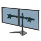 Fellowes Seasa Dual Monitor Arm - Freestanding Monitor Mount for 8KG 27 inch Screens - Ergonomic Adjustable Monitor Arm - Tilt 45° Pan 120° Rotation 360°, VESA 75 x 75/100 x 100 - Black Fellowes Seasa Dual Monitor Arm - Freestanding Monitor Mount for 8KG 27 inch Screens - Ergonomic Adjustable Monitor Arm - Tilt 45° Pan 120° Rotation 360°, VESA 75 x 75/100 x 100 - Black