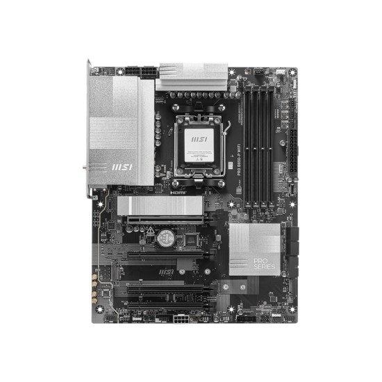 Mainboard|MSI|AMD B850|SAM5|ATX|Memory DDR5|Memory slots 4|4xPCI-Express 16x|3xM.2|1xHDMI|1xAudio-In|1xAudio-Out|4xUSB 2.0|2xUSB 3.2|2xUSB-C|1xOptical S/PDIF|1xRJ45|PROB850-PWIFI Mainboard|MSI|AMD B850|SAM5|ATX|Memory DDR5|Memory slots 4|4xPCI-Express 16x|3xM.2|1xHDMI|1xAudio-In|1xAudio-Out|4xUSB 2.0|2xUSB 3.2|2xUSB-C|1xOptical S/PDIF|1xRJ45|PROB850-PWIFI