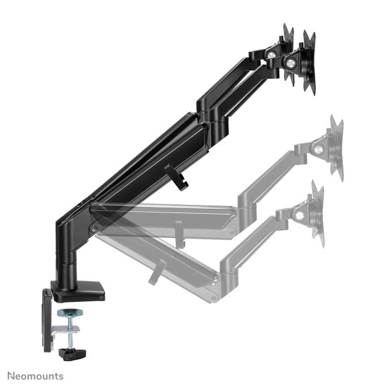 Neomounts DS70-810BL2 Monitor arm 17-32" - gas spring - space saving - 180°-stop Neomounts DS70-810BL2 Monitor arm 17-32" - gas spring - space saving - 180°-stop
