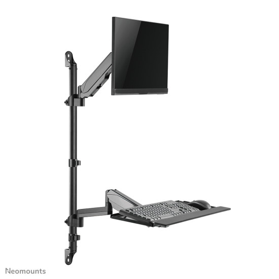 Neomounts WL90-325BL1 Sit-stand workstation wall 17-32" - gas spring