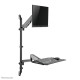 Neomounts WL90-325BL1 Sit-stand workstation wall 17-32" - gas spring
