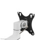 NEOMOUNTS SCREEN DESK MOUNT FOR TWO MONITORS, WHITE (CLAMP+GROMMET)