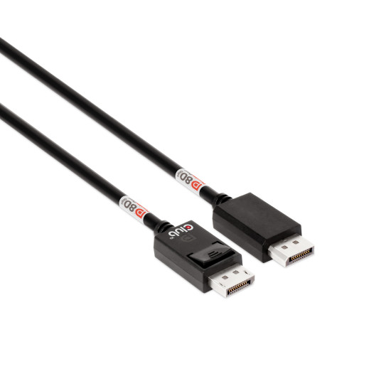 DisplayPort™ 2.1 Bi-Directional VESA DP80 Certified Cable 4K240Hz, 8K60Hz or 10K60Hz M/M 1.6m/5.25ft DisplayPort™ 2.1 Bi-Directional VESA DP80 Certified Cable 4K240Hz, 8K60Hz or 10K60Hz M/M 1.6m/5.25ft