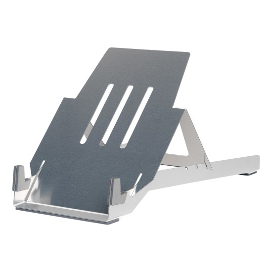 R-Go Tools Laptop holder R-Go Riser Basic, foldable and adjustable laptop riser, aluminum, silver