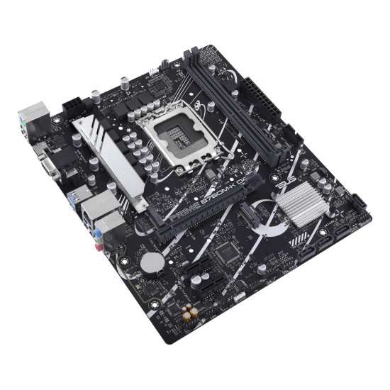 Mainboard|ASUS|Intel B760 Express|LGA1700|Micro-ATX|Memory DDR4|Memory slots 2|2xPCI-Express 4.0 1x|1xPCI-Express 4.0 16x|2xM.2|1x15pin D-sub|1xHDMI|2xUSB 2.0|4xUSB 3.2|1xPS/2|1xRJ45|3xAudio port|PRIMEB760M-KD4 Mainboard|ASUS|Intel B760 Express|LGA1700|Micro-ATX|Memory DDR4|Memory slots 2|2xPCI-Express 4.0 1x|1xPCI-Express 4.0 16x|2xM.2|1x15pin D-sub|1xHDMI|2xUSB 2.0|4xUSB 3.2|1xPS/2|1xRJ45|3xAudio port|PRIMEB760M-KD4