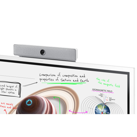 Samsung WM65B interactive whiteboard 165.1 cm (65") 3840 x 2160 pixels Touchscreen Grey, White