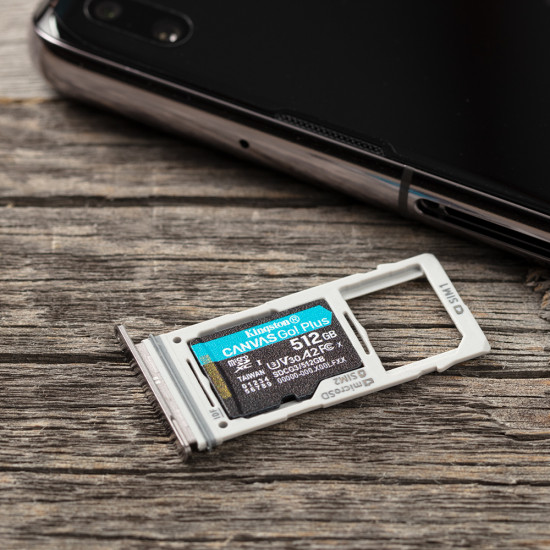 Kingston Technology Canvas Go! Plus 512GB microSDXC Canvas Go Plus 170R A2 U3 V30 Card + ADP Kingston Technology Canvas Go! Plus 512GB microSDXC Canvas Go Plus 170R A2 U3 V30 Card + ADP